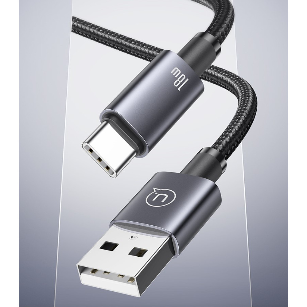 Data Cable Usams US-SJ680 Aluminum Alloy Sufeng Series Type-C 3A 0.25m