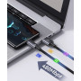 Data Cable Usams US-SJ680 Aluminum Alloy Sufeng Series Type-C 3A 0.25m