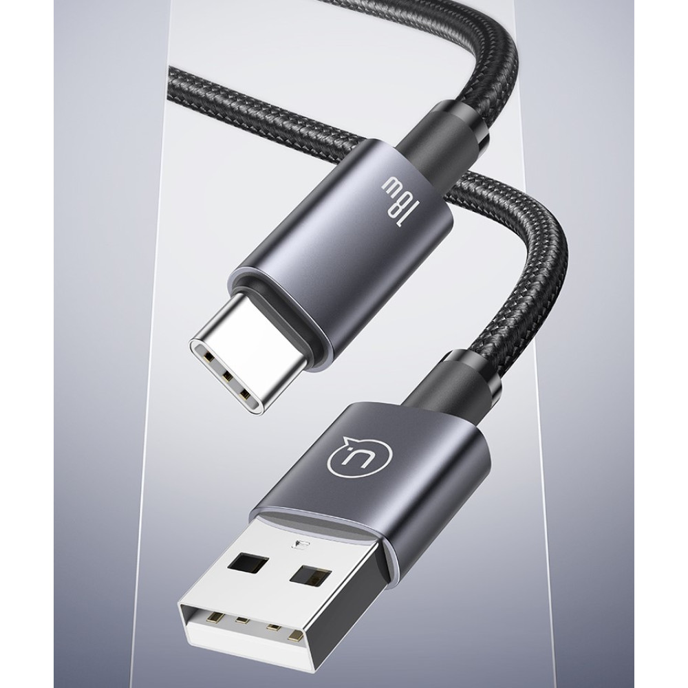 Data Cable Usams US-SJ663 Aluminum Alloy Sufeng Series Type-C 3A 1.2m