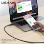 Data Cable Usams US-SJ459 U43 Type-C to Type-C PD 100W 1.2m Швидка зарядка