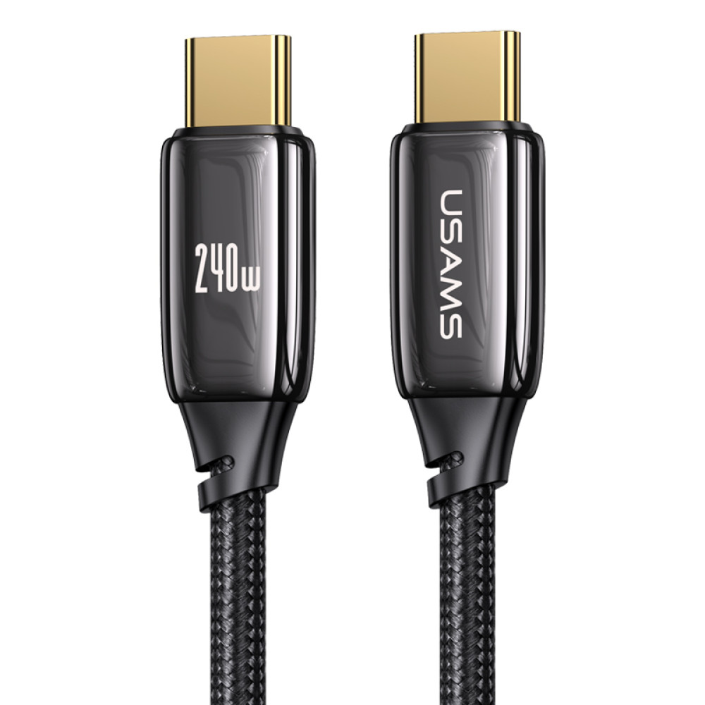 Data Cable Usams US-SJ581 U82 Zinc Alloy Type-C to Type-C 240W 2m