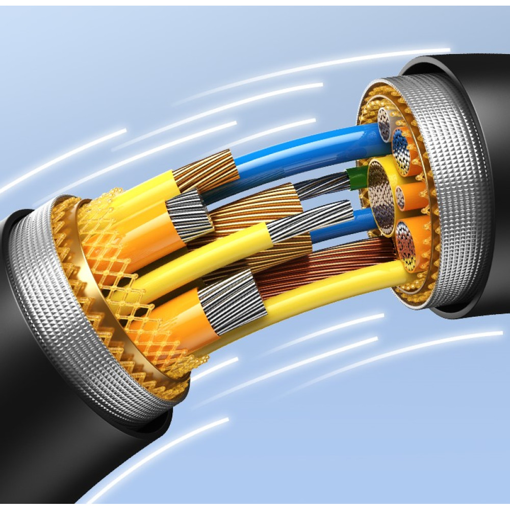 Data Cable Usams  US-SJ711 YD Series Type-C to Type-C 60W 1m