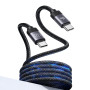 Data Cable Usams US-SJ704 Rui Series Magnetic Type-C to Type-C 60W 1m