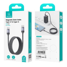 Data Cable Usams US-SJ704 Rui Series Magnetic Type-C to Type-C 60W 1m