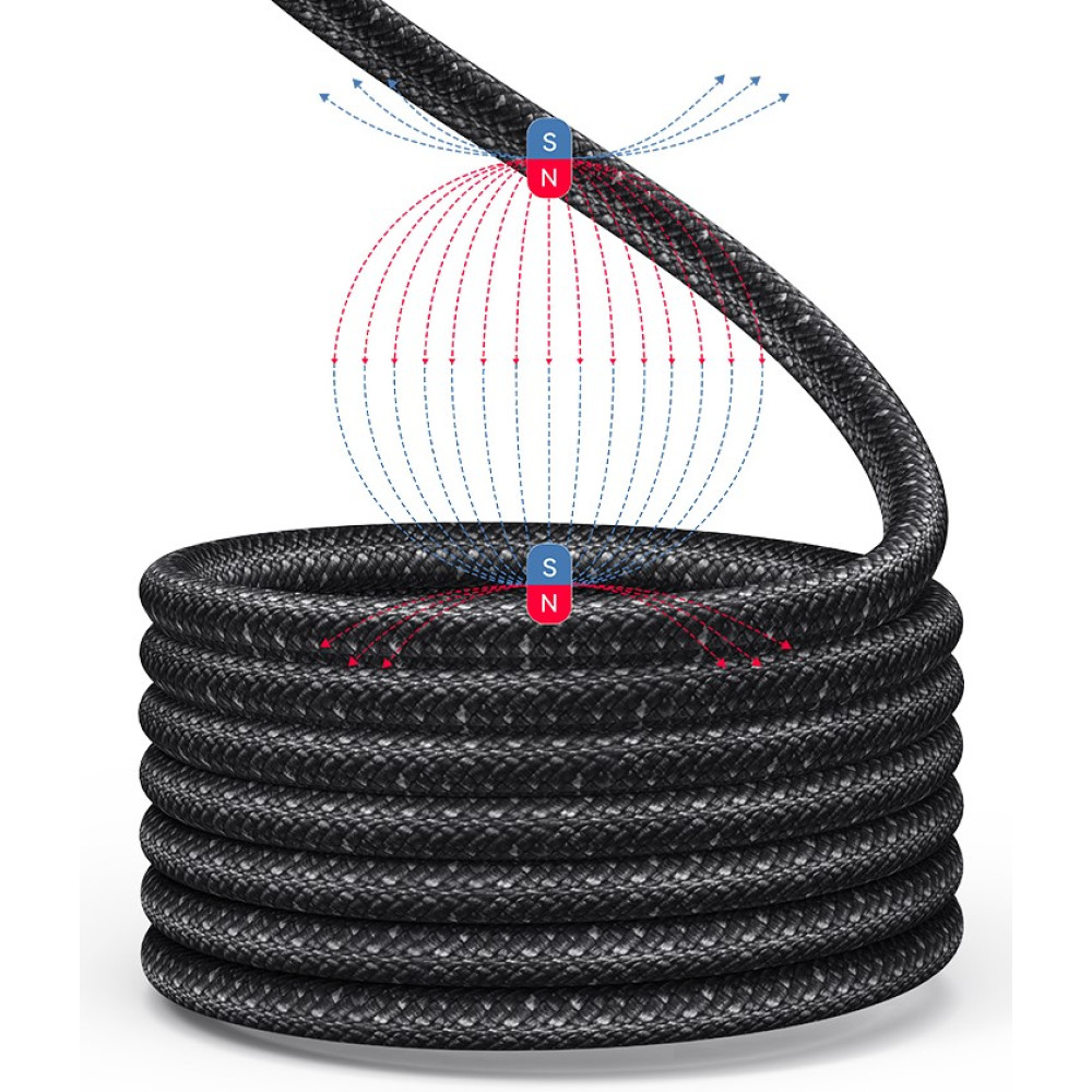 Data Cable Usams US-SJ704 Rui Series Magnetic Type-C to Type-C 60W 1m