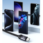 Data Cable Usams US-SJ704 Rui Series Magnetic Type-C to Type-C 60W 1m