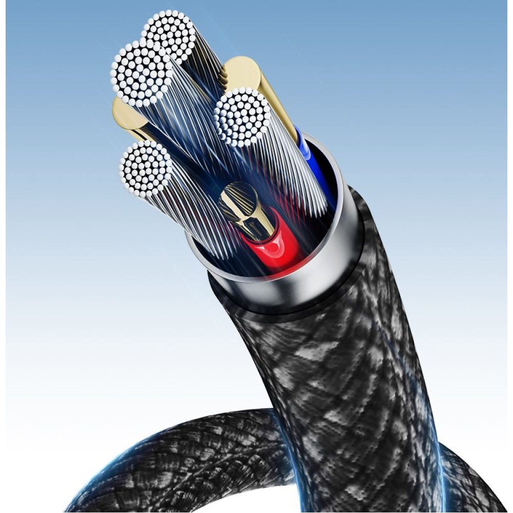 Data Cable Usams US-SJ704 Rui Series Magnetic Type-C to Type-C 60W 1m