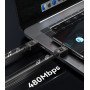 Data Cable Usams US-SJ684 Zine Alloy Type-C to Type-C 100W 1.2m