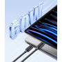 Data Cable Usams US-SJ696 Striped KY Series Type-C to Type-C 60W 2m