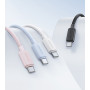 Data Cable Usams US-SJ696 Striped KY Series Type-C to Type-C 60W 2m