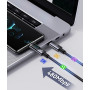 Data Cable Usams US-SJ671 Aluminum Alloy Sufeng Series Type-C to Type-C 100W 1.2m
