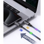 Data Cable Usams US-SJ661 Aluminum Alloy Sufeng Series Type-C to Type-C 60W 1.2m