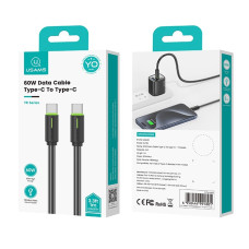 Data Cable Usams US-SJ734 Type-C to Type-C 60W 1m