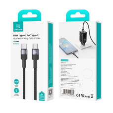Data Cable Usams US-SJ724 Type-C to Type-C 60W 1.2m