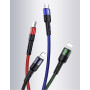 Data Cable Usams US-SJ317 U26 Braided 4in1 Micro+Type-C+2Lightning 2A 1.2m