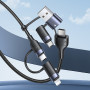 Data Cable Usams US-SJ547 U62 3in1 USB+Type-C To Type-C+Lightning+Micro PD 60W 1.2m Швидка зарядка
