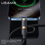 Data Cable Usams US-SJ483 U62 4in1 USB+Type-C to Type-C+Lightning PD 60W 1.2m Швидка зарядка