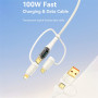 Data Cable Usams US-SJ616 6in1 2Lightning+2Micro+2Type-C PD 100W 1.2m