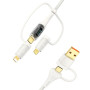 Data Cable Usams US-SJ626 6in1 USB+Type-C To Type-C+Lightning+Micro PD 100W 2m Швидка зарядка