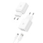 Мережевий зарядний пристрій Usams HCXLTZ02 2.1A Micro
