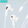 Навушники Usams US-SJ621 EP-41 MAX Lightning з мікрофоном 1.2m