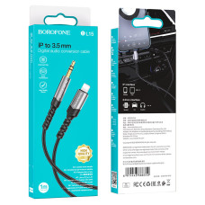 AUX Borofone BL15  Hi-sound digital audio conversion cable Lightning на 3.5мм 1m