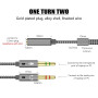 AUX-перехідник KY-192 One point two audio cable на два аудіо роз'єми 3.5mm to micro аудіо спліттер