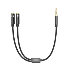 AUX XO NBR197 2in1 adapter cable 3.5mm to audio+microphone