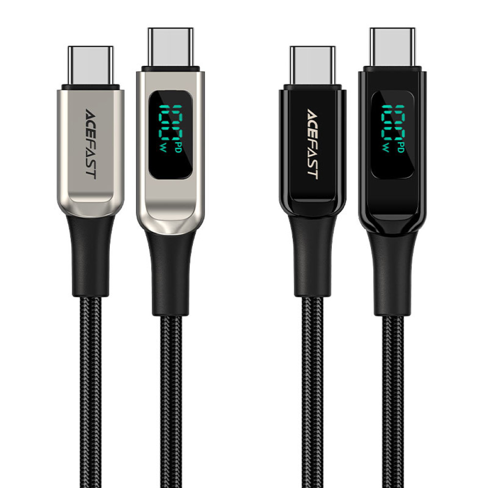  Data Cable AceFast C6-03 Type-C to Type-C 100W Digital Display 2m