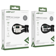 Data Cable AceFast C6-03 Type-C to Type-C 100W Digital Display 2m