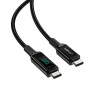  Data Cable AceFast C6-03 Type-C to Type-C 100W Digital Display 2m