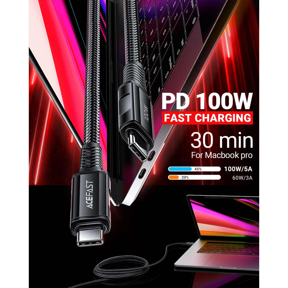  Data Cable AceFast C4-03 Type-C to Type-C 100W 2m
