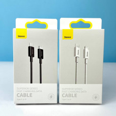 Data Cable Type-C to Lightning Baseus Superior Series Fast Charging PD 20W 1m CATLYS-A01 CATLYS-A02