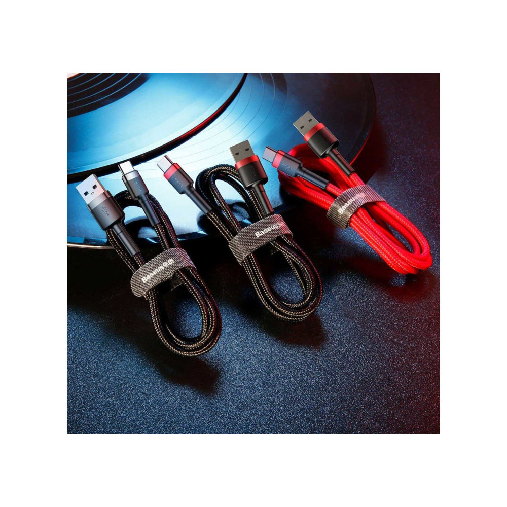 Data Cable Baseus Cafule Type-C 3A 1m (CATKLF-BG1, CATKLF-B91)