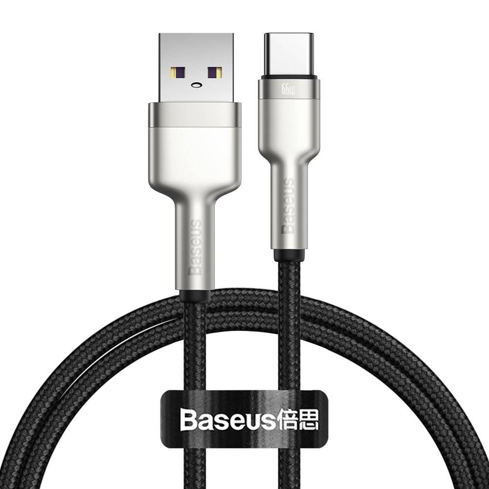Data Cable Baseus Cafule Metal Type-C 66W 1m (CAKF000101, CAKF000102)