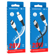 Data Cable Borofone BX79 silicone charging Type-C to Lightning 1m