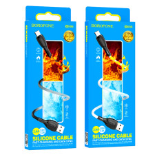 Data Cable Borofone BX86 Advantage silicone Micro 1m