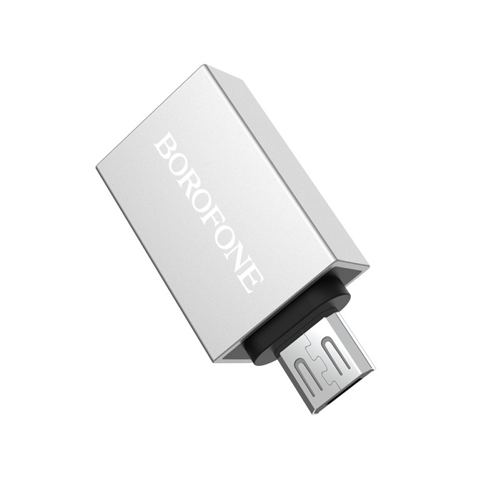 Переходник Borofone BV2 Micro USB OTG Adapter