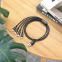 Data Cable Borofone BX72 4in1 Lightning+Lightning+Type-C+Micro 1m