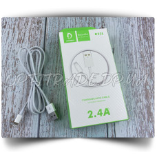 Data Cable Lightning Denmen D22L 2.4A (Гарантія 6 міс.)