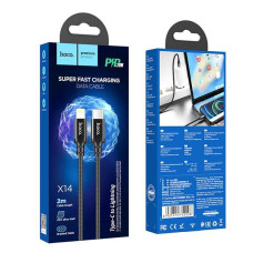 Data Cable Hoco X14 Double speed Type-C to Lightning 20W 2m