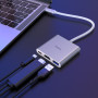 USB-C HUB Hoco HB14 Easy use (Type-C to USB3.0+HDMI+PD)