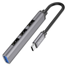 Перехідник Hoco HB26 4in1 adapter (Type-C to USB3.0+USB2.0*3)