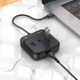 USB-C HUB Hoco HB31 Easy 4-in-1 converter(Type-C to USB3.0*4) 0.2m
