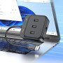 USB HUB Hoco HB35 Easy link 4-in-1 100 Mbps Ethernet (USB to USB2.0*3+RJ45) (L=1.2M)