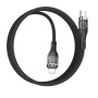 Data Cable Hoco U115 Type-C to Lightning Transparent Discovery Edition з дисплеєм Швидка зарядка