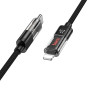 Data Cable Hoco U116 Type-C to Lightning Transparent Discovery Edition 1.2m