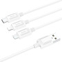 Data Cable Hoco X74 3in1 Micro +Lightning +Type-C