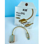 Перехідник OTG KM KY-168 USB to Micro Metal shell