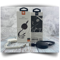 Data Cable WUW X165 3in1 Lightning +Micro +Type-C 28cm - 1.1m